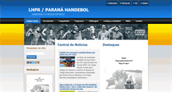 Desktop Screenshot of paranahandebol.com.br